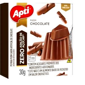 Quantas calorias em 1 Porçoes Pudim Chocolate Zero Apti?