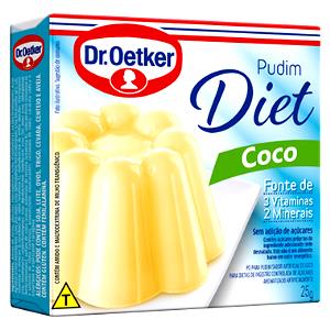 Quantas calorias em 1 Porçoes Pudim Preparado Diet Coco Dr. Oetker?