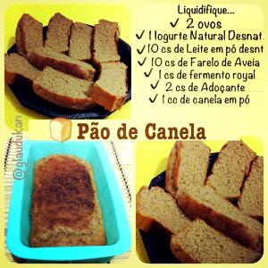 Quantas calorias em 1 Porçoes Pâo Dukan De Canela?