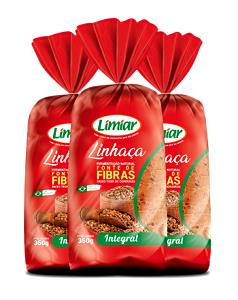 Quantas calorias em 1 Porçoes Pão De İntegral Com Linhaça?