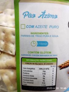 Quantas calorias em 1 Porçoes Pão Ásmo?