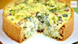 Quantas calorias em 1 Porçoes Quiche De Brocolis E Ricota?