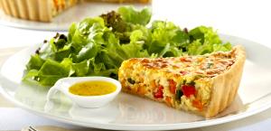 Quantas calorias em 1 Porçoes Quiche De Legumes?