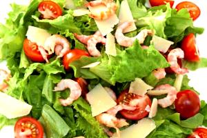 Quantas calorias em 1 Porçoes Salada De Camarão?