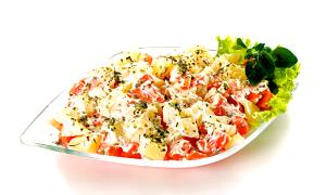 Quantas calorias em 1 Porçoes Salada De Maionese Cenoura Batata?