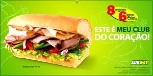 Quantas calorias em 1 Porçoes Sanduiche Peito De Peru Subway?