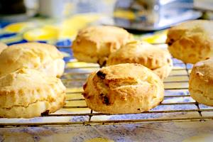 Quantas calorias em 1 Porçoes Scone De Farinha De Coco?