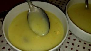 Quantas calorias em 1 Porçoes Sopa Creme De Batata Com Frango?