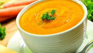 Quantas calorias em 1 Porçoes Sopa Creme De Cenoura Com Gengibre?