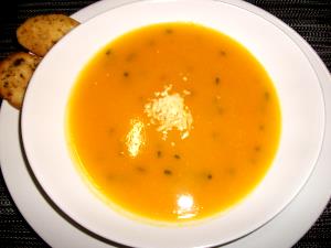 Quantas calorias em 1 Porçoes Sopa Creme De Legumes Com Abóbora?