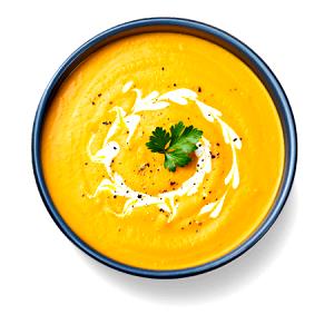 Quantas calorias em 1 Porçoes Sopa De Abóbora Simples Com Gengibre?