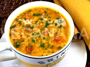 Quantas calorias em 1 Porçoes Sopa De Aveia Com Legumes?