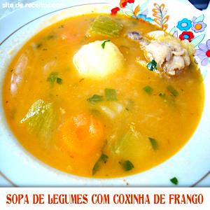 Quantas calorias em 1 Porçoes Sopa De Coxinha Da Asa Com Legumes?