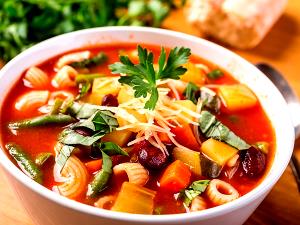 Quantas calorias em 1 Porçoes Sopa De Legumes Com Feijão E Macarrão?