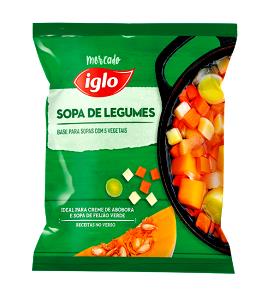 Quantas calorias em 1 Porçoes Sopa De Legumes E Vegetais?