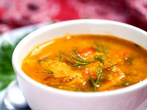 Quantas calorias em 1 Porçoes Sopa De Peixe Simples?