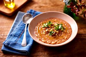 Quantas calorias em 1 Porçoes Sopa Feijao Com Macarrao?