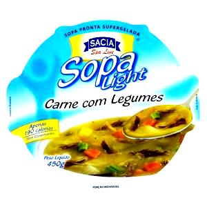 Quantas calorias em 1 Porçoes Sopa Light1?