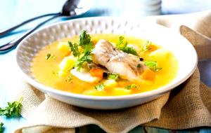 Quantas calorias em 1 Porçoes Sopa Thai De Peixe?