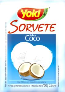 Quantas calorias em 1 Porçoes Sorvete De Coco Yoki?