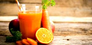 Quantas calorias em 1 Porçoes Suco De Cenoura Com Laranja E Maça?