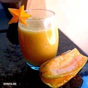 Quantas calorias em 1 Porçoes Suco De Laranja, Limão E Carambola?