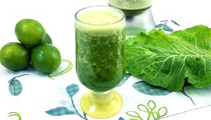 Quantas calorias em 1 Porçoes Suco Detox Couve E Limão?