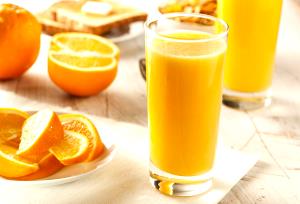 Quantas calorias em 1 Porçoes Suco Laranja Com Linhaça?