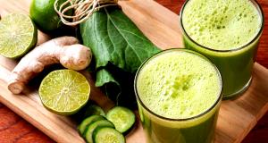 Quantas calorias em 1 Porçoes Suco Verde Com Gengibre?