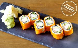 Quantas calorias em 1 Porçoes Sushi California Caseiro?