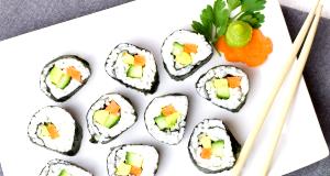Quantas calorias em 1 Porçoes Sushi Vegetariano?