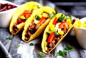 Quantas calorias em 1 Porçoes Taco Mexicano?