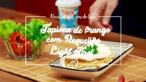 Quantas calorias em 1 Porçoes Tapioca De Frango Com Requeijão Ligth?