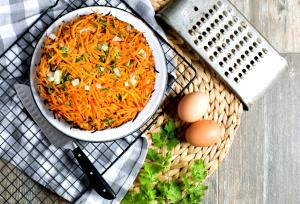 Quantas calorias em 1 Porçoes Tortilla De Zanahoria?