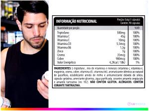 Quantas calorias em 1 Porçoes Vitamina Da Lu?