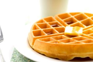 Quantas calorias em 1 Porçoes Waffle Caseiro?