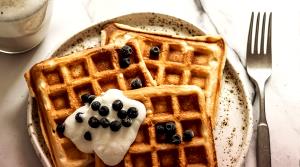 Quantas calorias em 1 Porçoes Waffle Sem Gluten?