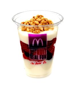 Quantas calorias em 1 Porção (149,0 G) Parfait de frutas e iogurte, McDonald