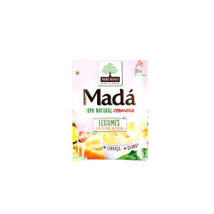 Quantas calorias em 1 Porção (17,0 G) Madá Sopa Natural Cremosa de Legumes, Mãe Terra?