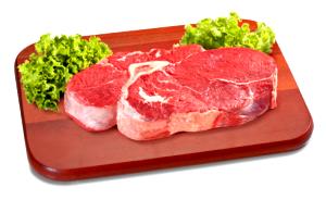 Quantas calorias em 1 Porção (239,0 G) Carne bovina, bife de paleta superior, cru?