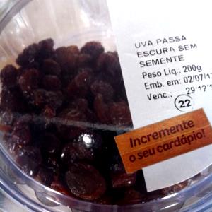 Quantas calorias em 1 Porção (30,0 G) Uvas-passas?