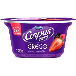 Quantas calorias em 1 pote (120 g) Corpus Zero Grego Frutas Vermelhas?