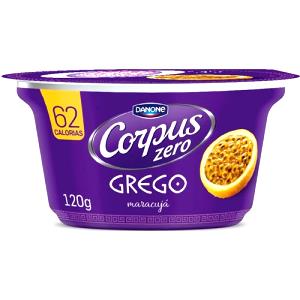 Quantas calorias em 1 pote (120 g) Corpus Zero Grego Maracujá?