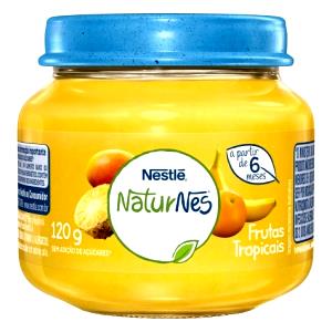 Quantas calorias em 1 pote (120 g) Papinha de Frutas Tropicais?