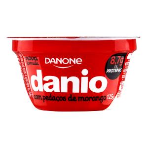 Quantas calorias em 1 pote (125 g) Iogurte Danio com Calda de Morango?