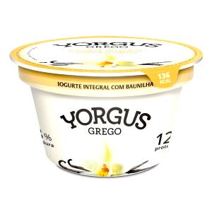 Quantas calorias em 1 pote (130 g) Yorgus Grego Baunilha?