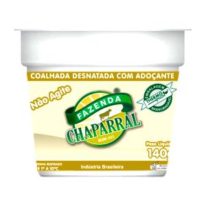 Quantas calorias em 1 pote (140 g) Coalhada Desnatada com Adoçante?