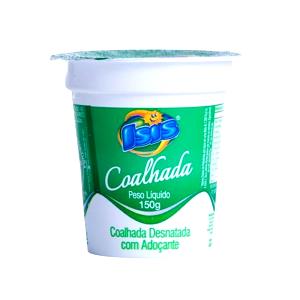 Quantas calorias em 1 pote (150 g) Coalhada Desnatada com Adoçante?