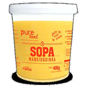 Quantas calorias em 1 pote (400 g) Sopa Mandioquinha?
