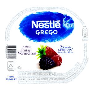 Quantas calorias em 1 pote (90 g) Iogurte Grego Frutas Vermelhas?